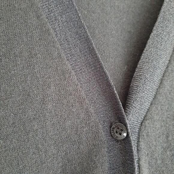 MARC AUREL \ V-Neck Button Down Fine Knit Long Cardigan Black Sz M | Eu 40 - Picture 5 of 13